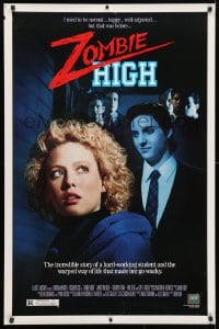 4g998 ZOMBIE HIGH 1sh 1987 Virginia Madsen, Sherilyn Fenn, undead horror comedy!