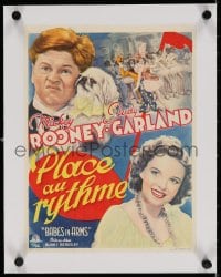 4h028 BABES IN ARMS linen Belgian 1945 Mickey Rooney, Judy Garland, Busby Berkeley, very rare!