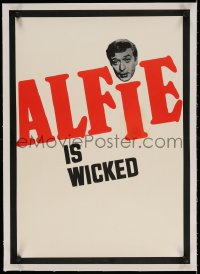 4h051 ALFIE linen English lift bill 1966 British Michael Caine is wicked, different & ultra rare!