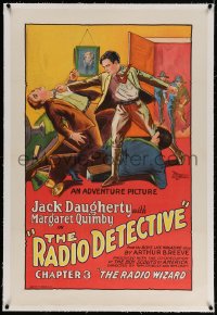 4h328 RADIO DETECTIVE linen chapter 3 1sh 1926 produced w/co-operation of The Boy Scouts of America!