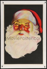 4h180 SANTA CLAUS linen 27x41 special poster 1936 great art of the most famous Christmas icon!