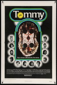 4h373 TOMMY linen 1sh 1975 The Who, Daltrey, mirror image, your senses will never be the same!