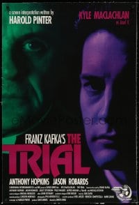 4h377 TRIAL linen 1sh 1993 Franz Kafka & Harold Pinter, Anthony Hopkins, Kyle Maclachlan!