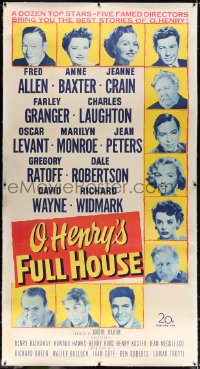 4j188 O HENRY'S FULL HOUSE linen 3sh 1952 Fred Allen, Anne Baxter, Jeanne Crain & Marilyn Monroe!