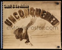 4j094 UNCONQUERED set of 2 special promotional books 1947 Gary Cooper, Goddard, Cecil B. DeMille