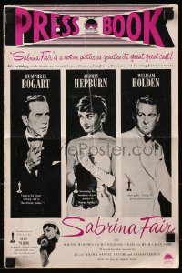 4j243 SABRINA English pressbook 1954 Audrey Hepburn as Sabrina Fair, Bogart, Holden, very rare!