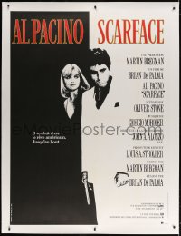 4j130 SCARFACE linen French 1p 1984 best image of Al Pacino & Michelle Pfeiffer, De Palma, Stone