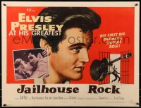4j066 JAILHOUSE ROCK style B 1/2sh 1957 classic art of Elvis Presley by Bradshaw Crandell!