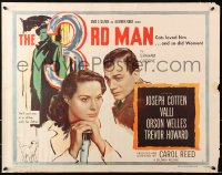 4j081 THIRD MAN style A 1/2sh 1949 Orson Welles & Carol Reed classic film noir, Cotten, Valli, ultra rare!