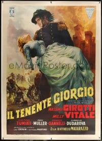 4j143 IL TENENTE GIORGIO linen Italian 2p 1952 great Ballester art of Girotti & Vitale, ultra rare!