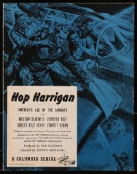 4j306 HOP HARRIGAN pressbook 1946 super rare Columbia serial of the DC All-American Comics hero!