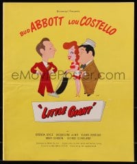4j250 LITTLE GIANT pressbook 1946 Bud Abbott & Lou Costello, great different Kapralik art!