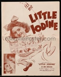 4j308 LITTLE IODINE pressbook 1946 from Jimmy Hatlo comic strip, Jo Ann Marlowe, ultra rare!