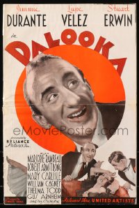 4j292 PALOOKA pressbook 1934 Durante, Ham Fisher boxing comic, Steig, Soglow & Dr. Seuss art, rare!