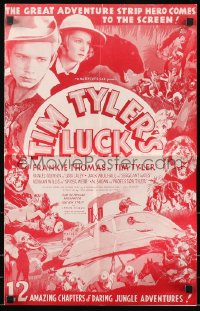 4j302 TIM TYLER'S LUCK pressbook 1937 Frankie Thomas as the greatest adventure strip hero!