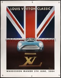 4j203 RAZZIA signed linen 48x63 English art print 2004 Louis Vuitton Classic, cool Aston Martin car!
