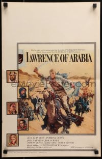 4j085 LAWRENCE OF ARABIA pre-Awards WC 1963 David Lean, best Terpning art of Peter O'Toole on camel!