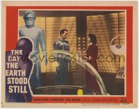 4k229 DAY THE EARTH STOOD STILL LC #5 1951 classic image of Michael Rennie, Neal & Gort in ship!