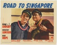 4k298 ROAD TO SINGAPORE LC 1940 close up of Bing Crosby & Bob Hope playing ukulele, very rare!