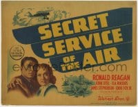 4k182 SECRET SERVICE OF THE AIR TC 1939 Ronald Reagan, based on the memoirs of its ex-chief, rare!