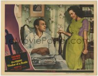 4k308 SHADOW OF A DOUBT LC 1943 Hitchcock,Teresa Wright serving Joseph Cotten breakfast in bed!