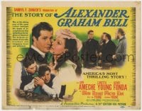 4k186 STORY OF ALEXANDER GRAHAM BELL TC 1939 Don Ameche as the inventor, Loretta Young, Henry Fonda