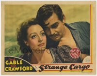4k319 STRANGE CARGO LC 1940 best romantic portrait of Clark Gable & pretty pensive Joan Crawford!