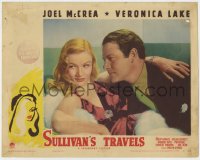 4k320 SULLIVAN'S TRAVELS LC 1941 great c/u of Joel McCrea & sexy Veronica Lake, Preston Sturges