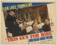 4k328 THIS GUN FOR HIRE LC #2 R1945 sexy Veronica Lake eyes Alan Ladd paying conductor on train!