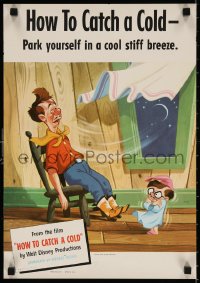 4k077 HOW TO CATCH A COLD set of 6 14x20 special posters 1951 Walt Disney health class cartoon!