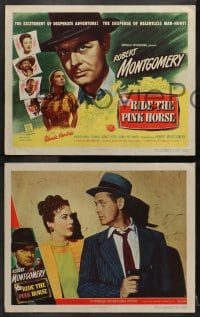 4k148 RIDE THE PINK HORSE 8 LCs 1947 Robert Montgomery film noir written by Ben Hecht, complete set!