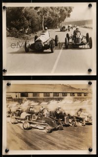 4m953 BURN 'EM UP O'CONNOR 2 8x10 stills 1939 great images of Dennis O'Keefe in old race car!