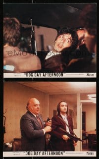 4m177 DOG DAY AFTERNOON 2 8x10 mini LCs 1975 Al Pacino, Cazale, Lumet bank robbery crime classic!