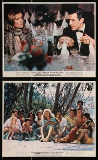 4m182 HUSBANDS 2 color 8x10 stills 1970 great images of Ben Gazzara, Peter Falk & John Cassavetes!