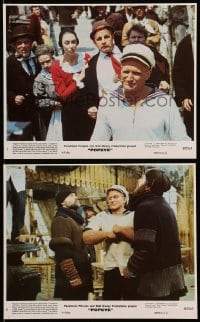 4m186 POPEYE 2 8x10 mini LCs 1980 Robin Williams & Shelley Duvall as Olive Oyl, Dooley as Wimpy!