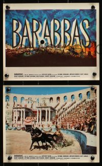 4m154 BARABBAS 3 color 8x10 stills 1962 Richard Fleischer, title art and massive coliseum scenes!