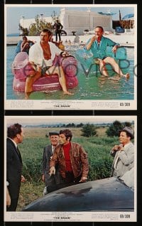4m009 BRAIN 11 color 8x10 stills 1971 David Niven, Jean-Paul Belmondo, Eli Wallach, Bourvil, Le Cerveau!