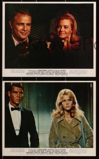 4m018 CHASE 9 color 8x10 stills 1966 Marlon Brando, Jane Fonda, Robert Redford, directed by Arthur Penn
