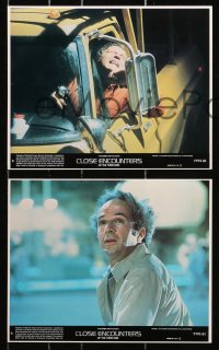 4m093 CLOSE ENCOUNTERS OF THE THIRD KIND 7 8x10 mini LCs 1977 Steven Spielberg, Dreyfuss, Truffaut!