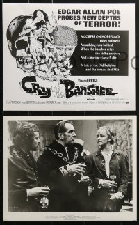 4m405 CRY OF THE BANSHEE 14 8x10 stills 1970 Edgar Allan Poe horror, Vincent Price, Essy Persson!