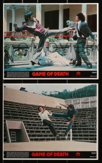 4m112 GAME OF DEATH 6 8x10 mini LCs 1979 Bruce Lee, Kareem Abdul Jabbar, kung fu action!