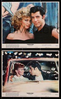 4m161 GREASE 3 8x10 mini LCs 1978 John Travolta & Olivia Newton-John in most classic musical!