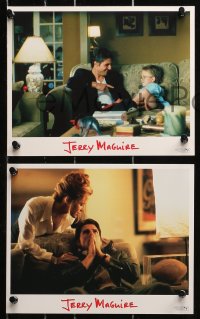 4m097 JERRY MAGUIRE 7 8x10 mini LCs 1996 Tom Cruise, Renee Zellweger, directed by Cameron Crowe!