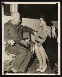 4m968 JOHN M. STAHL 2 8x10 stills 1941 on the set of Our Wife with Ruth Hussey and Ellen Drew!