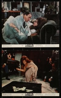 4m117 LADY IN CEMENT 6 color 8x10 stills 1968 Frank Sinatra with a .45 & Raquel Welch with a 37-22-35!