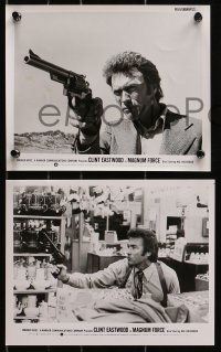 4m883 MAGNUM FORCE 4 from 8x9.75 to 8x10.25 stills 1973 Clint Eastwood as Dirty Harry, top cast, great images!