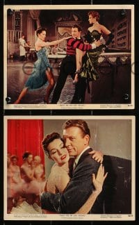 4m164 MEET ME IN LAS VEGAS 3 color 8x10 stills 1956 sexy Cyd Charisse, Dan Dailey, dancing!