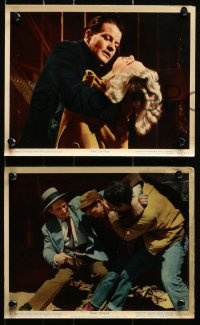 4m118 RING OF FEAR 6 color 8x10 stills 1954 Clyde Beatty and his 3-ring circus + Mickey Spillane!