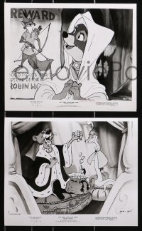4m536 ROBIN HOOD 11 8x10 stills 1976 Walt Disney's cartoon version, the way it REALLY happened!