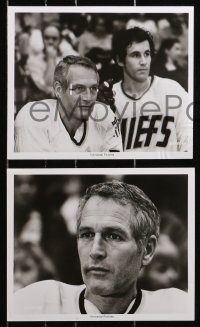 4m666 SLAP SHOT 8 8x10 stills 1977 ice hockey, great images of Paul Newman & cast!